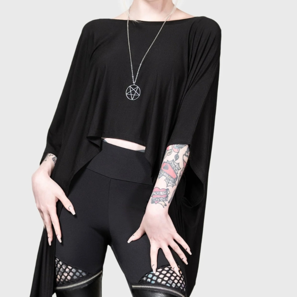 Killstar Celestial Bodies Boxy Crop Top Goth Witchy Size XS/S